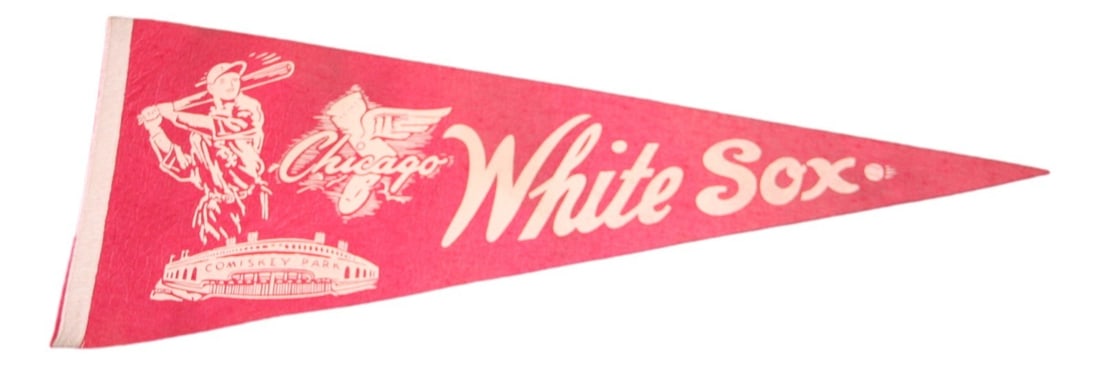 Rare 1950s Chicago White Sox 30 inch Pennant MLB Vintage (1 of 4)