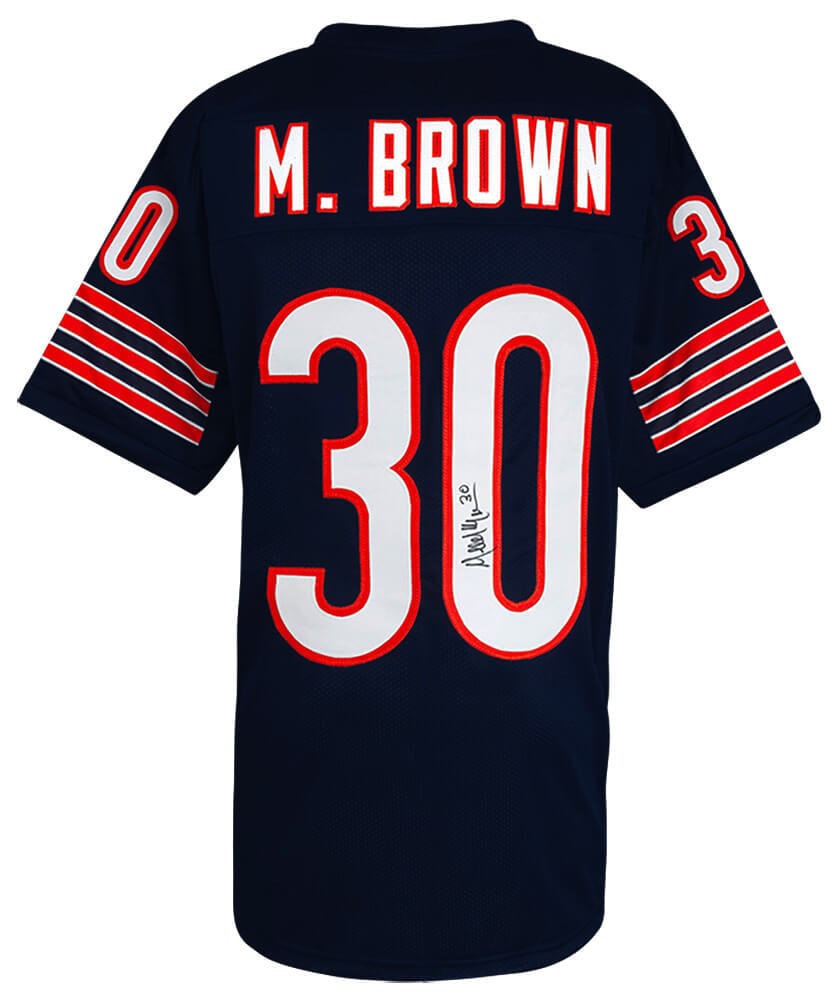 Mike Brown Signed Chicago Bears Navy Football Jersey with COA (1 of 1)