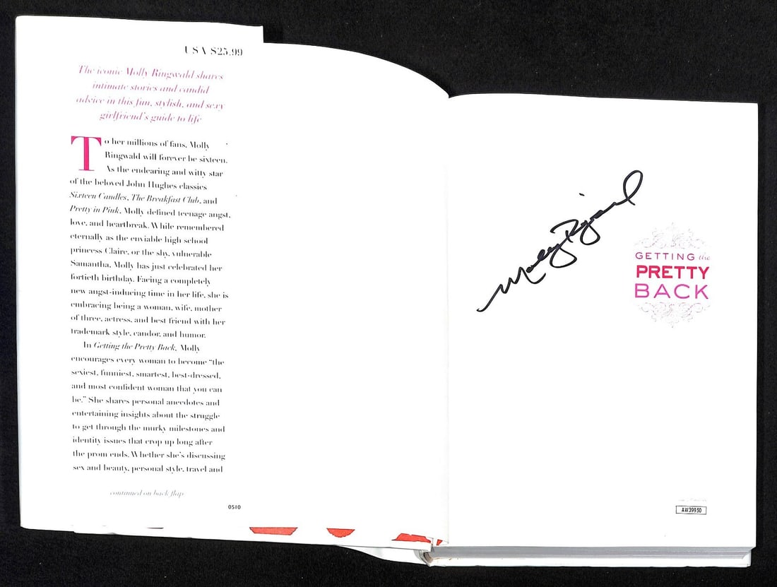 Molly Ringwald Signed Getting The Pretty Back Book JSA Authenticated (1 of 4)