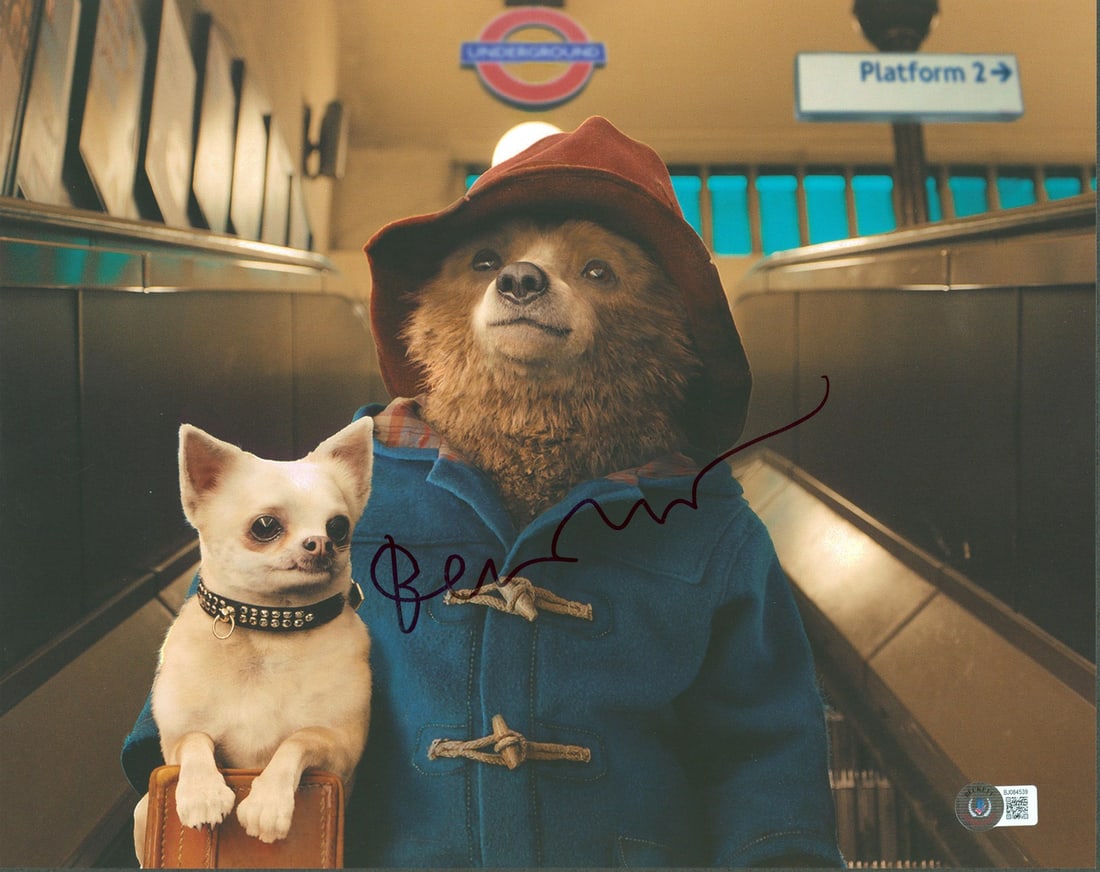 Ben Whishaw Signed Paddington 11x14 Photo BAS Authenticated: Ben Whishaw Signed Paddington 11x14 Photo BAS Authenticated This authentic 11x14 photograph has been personally signed by Ben Whishaw, known for his role as Paddington. The item is guaranteed 100% aut