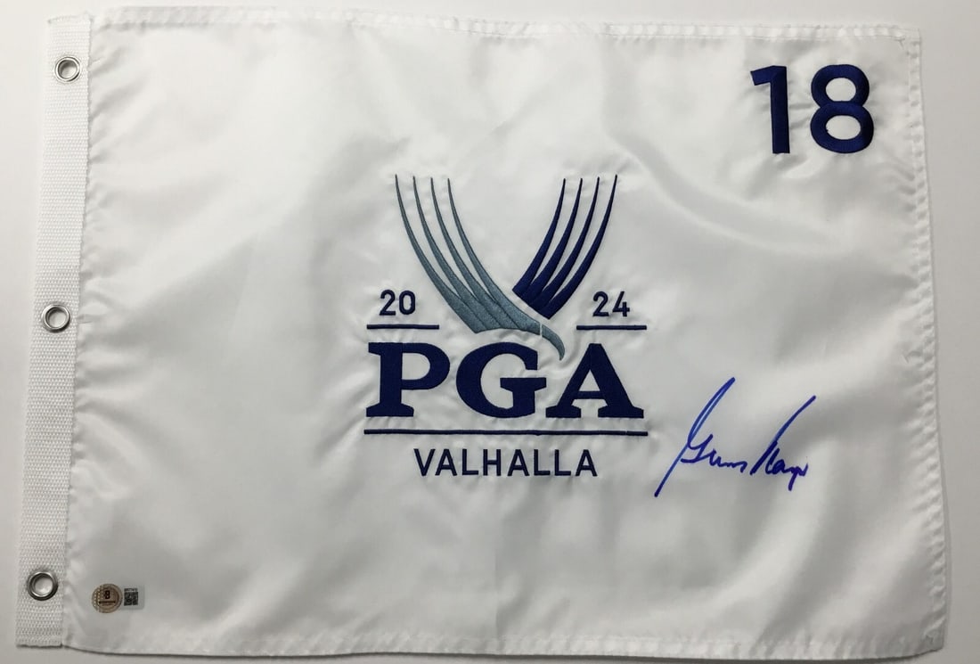 Gary Player Signed 2024 PGA Valhalla #18 Pin Flag Beckett Authenticated (1 of 4)