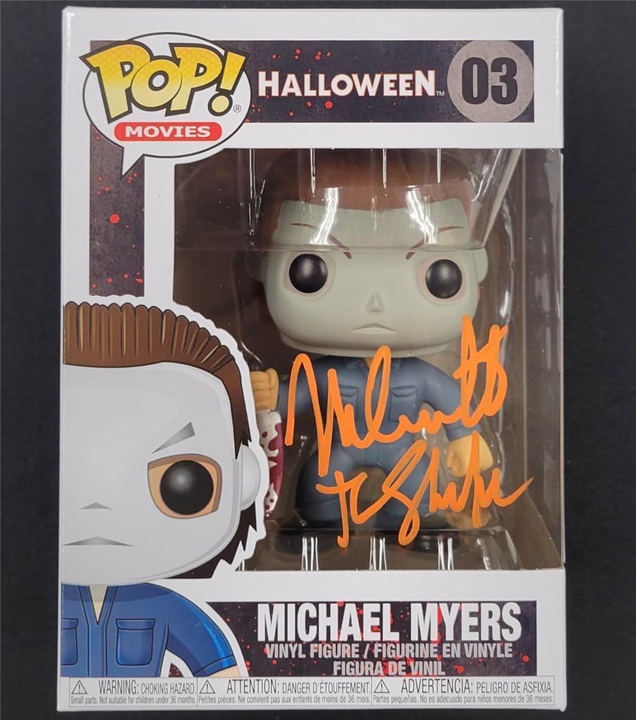 Funko Pop Halloween Michael Myers Nick Castle Autographed Figure Beckett Authenticated (1 of 8)