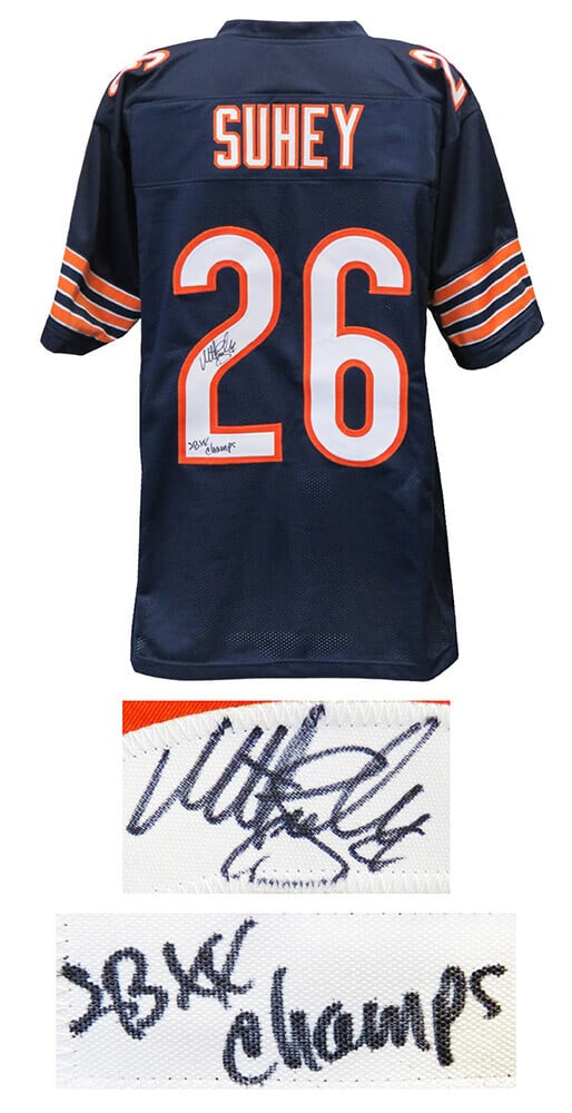Matt Suhey Signed Chicago Bears Jersey SB XX Champs with COA (1 of 1)