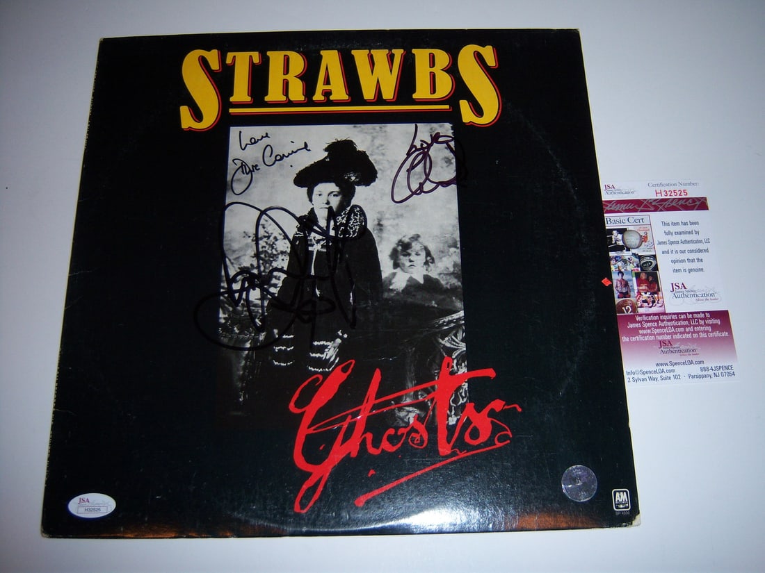 Strawbs Ghosts Signed LP Record Album 3 Signatures JSA COA (1 of 1)