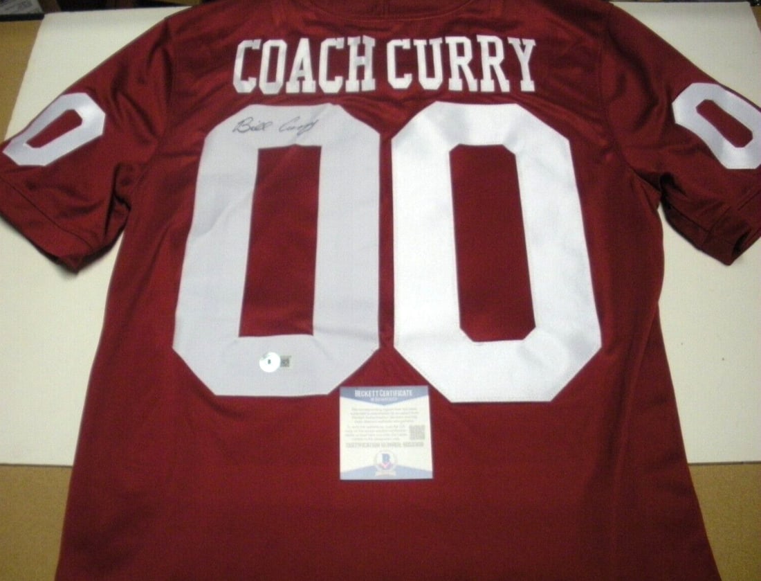 Alabama Crimson Tide Nike Jersey Signed by Bill Curry with Beckett COA (1 of 2)
