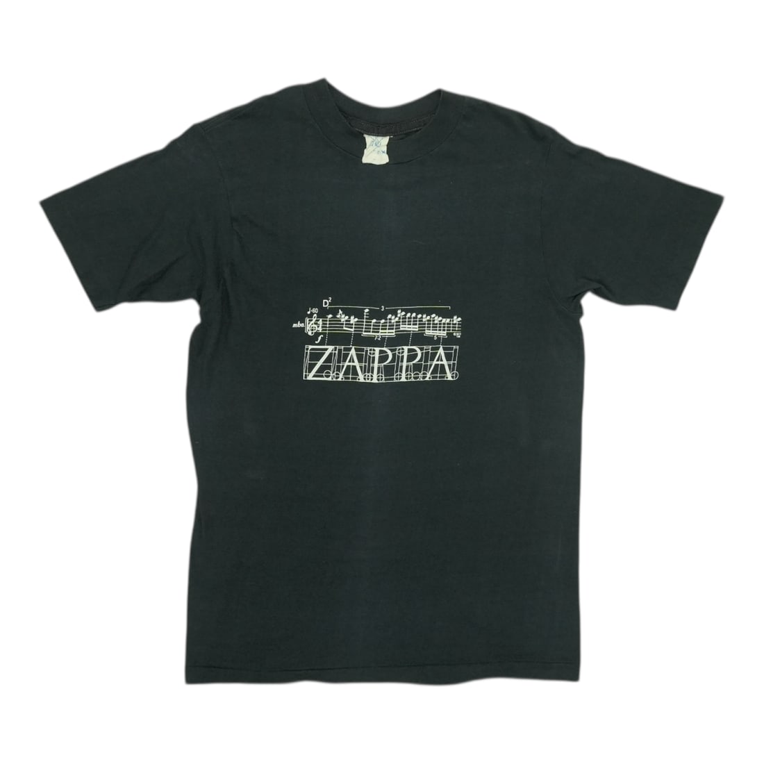 Vintage 1977 Frank Zappa Concert Black Cotton Graphic Shirt (1 of 6)