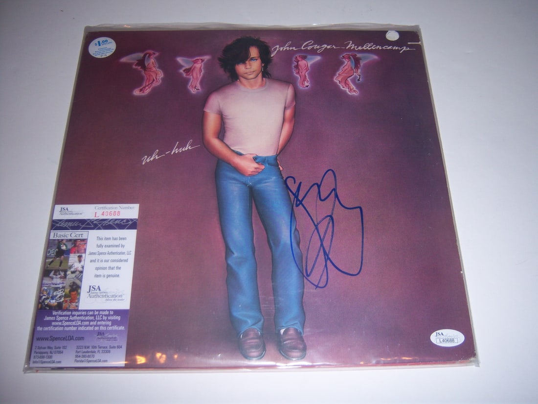 John Cougar Mellencamp Uh-Huh Signed LP Record with JSA COA (1 of 1)