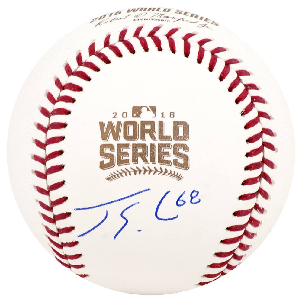 Jorge Soler Signed 2016 World Series Baseball Chicago Cubs SS COA (1 of 1)