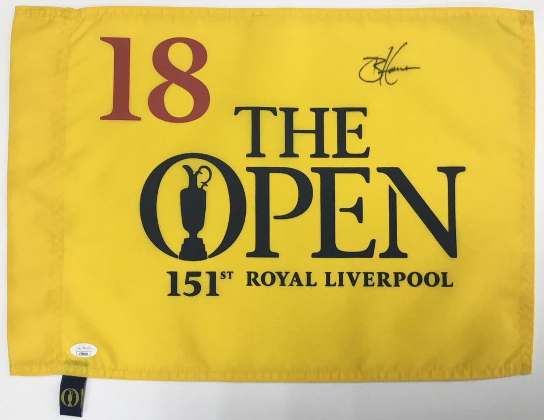 Brian Harman Signed The Open 151st Flag JSA Authenticated #18: Brian Harman Signed The Open 151st Flag JSA Authenticated #18 Celebrate Brian Harman's remarkable achievement with this officially licensed #18 pin flag from The Open 151st Royal Liverpool, personally