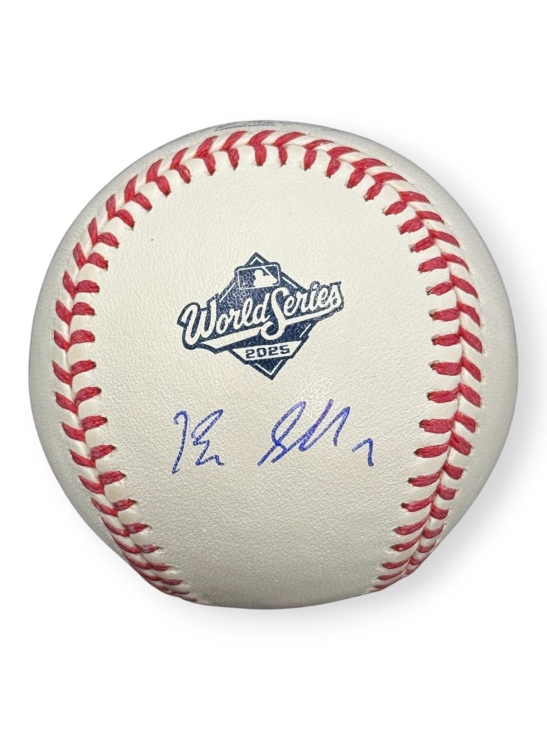 Blake Snell 2025 World Series Baseball with Dodgers Autograph Fanatics Authenticated (1 of 3)