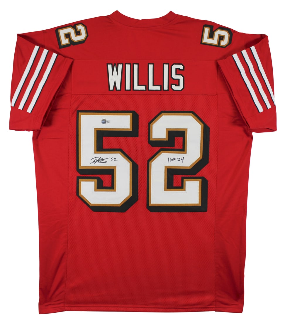 Patrick Willis Signed 49ers Red Jersey HOF 24 BAS Authenticated (1 of 3)