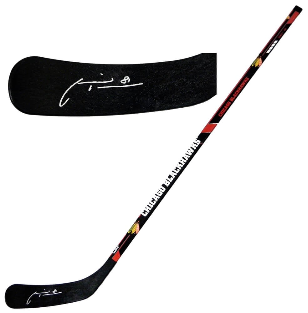 Marian Hossa Signed Chicago Blackhawks 48 Inch Hockey Stick with Certification: Marian Hossa Signed Chicago Blackhawks 48 Inch Hockey Stick with Certification Celebrate your passion for hockey with this authentic Marian Hossa signed Chicago Blackhawks logo full-size hockey stick.