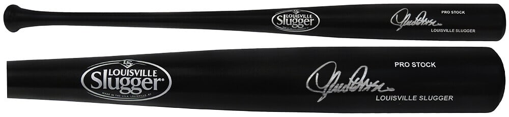 Lance Parrish Signed Louisville Slugger Black Bat with COA (1 of 2)
