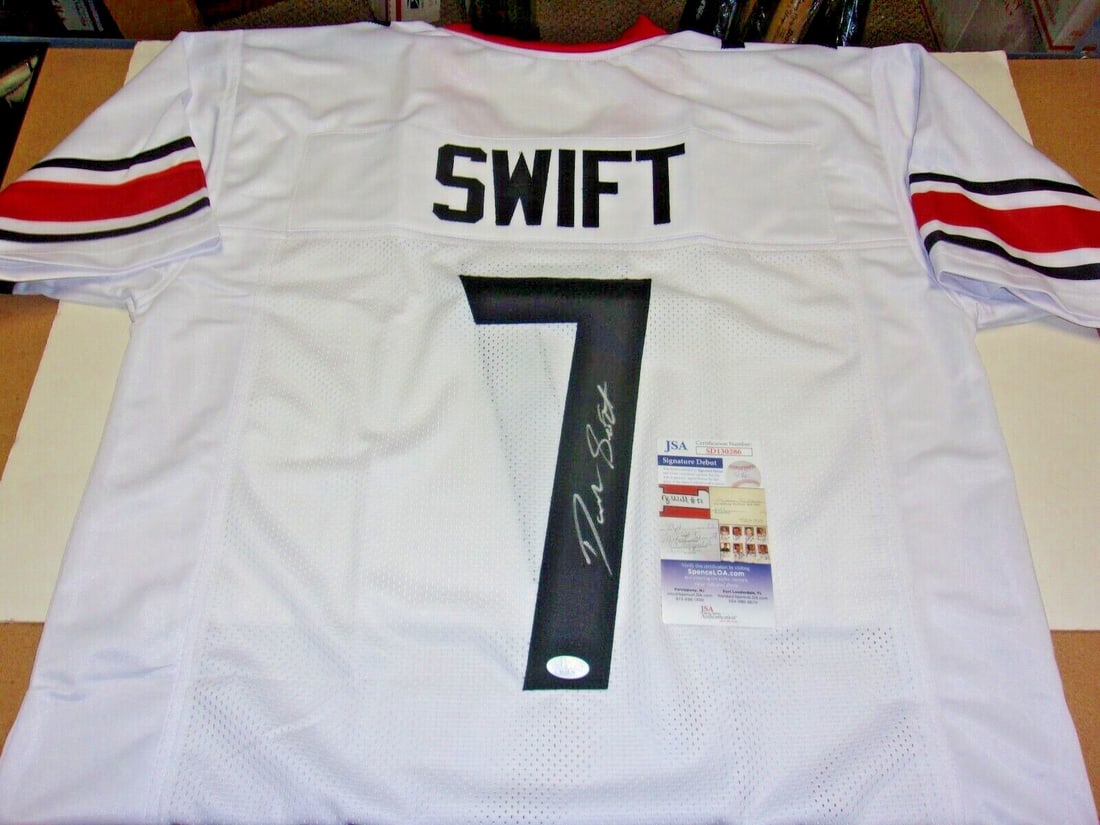Signed Georgia Bulldogs Jersey by D'Andre Swift with JSA COA (1 of 2)