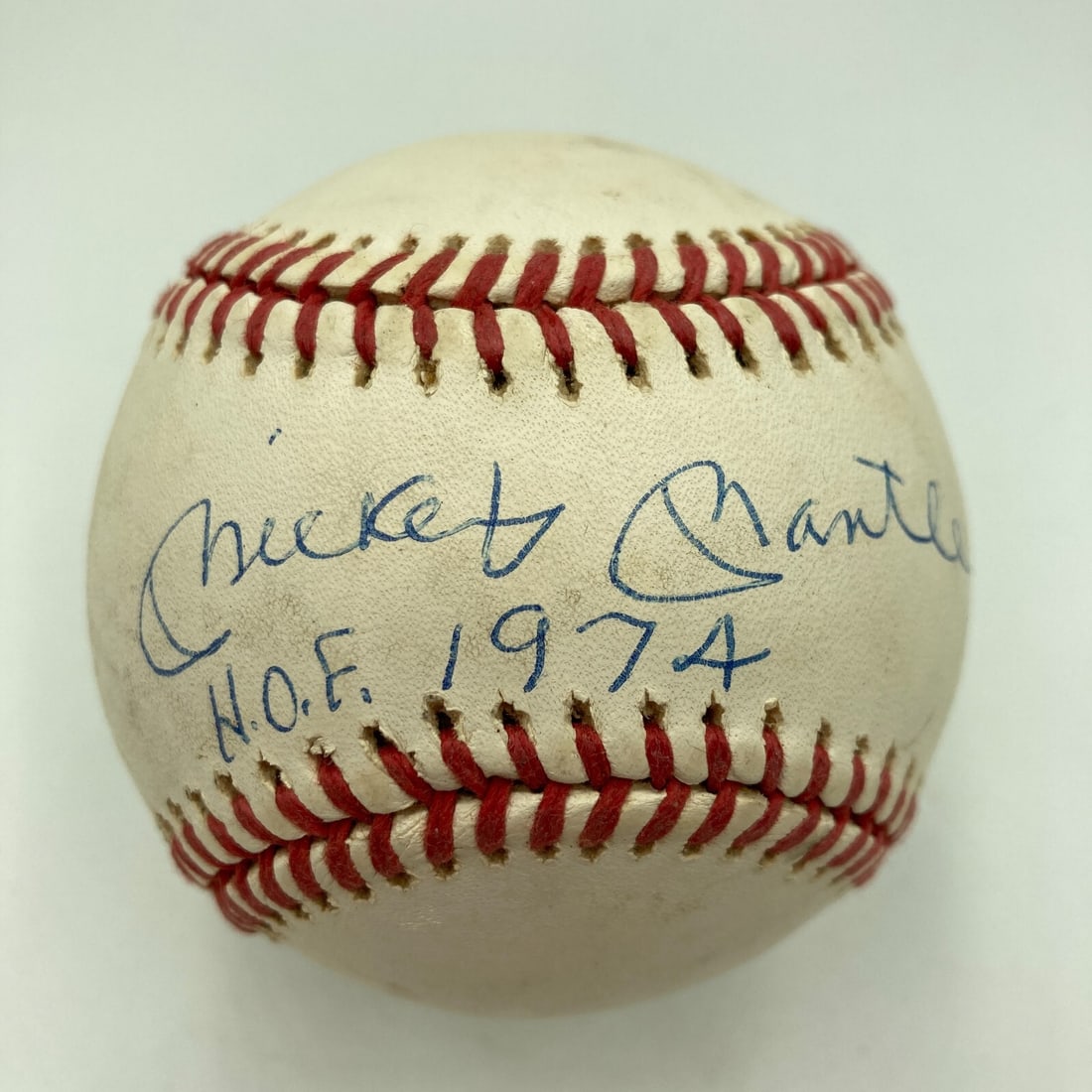 Mickey Mantle Signed Baseball HOF 1974 PSA DNA COA New York Yankees (1 of 8)