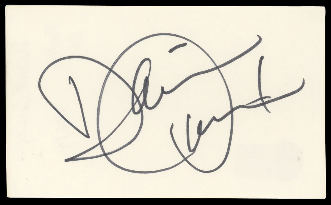 David Cassidy The Partridge Family Signed 3x5 Index Card BAS Authenticated (1 of 2)