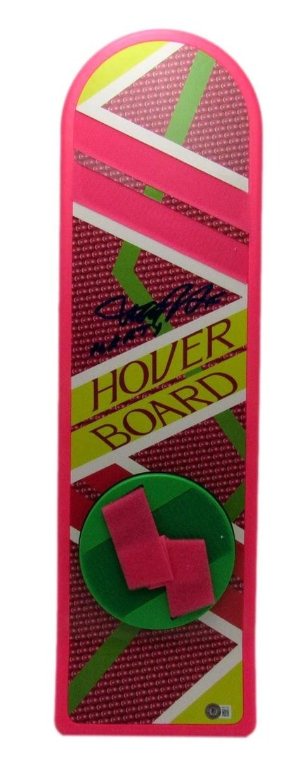 Michael J Fox Autographed Back to the Future Hoverboard Certified by Beckett (1 of 4)