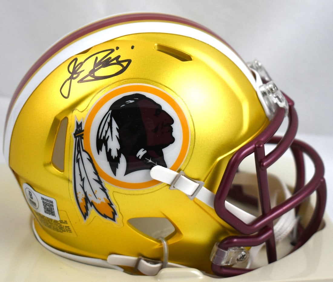 Washington Blaze Speed Mini Helmet Signed by John Riggins Beckett Authenticated (1 of 3)