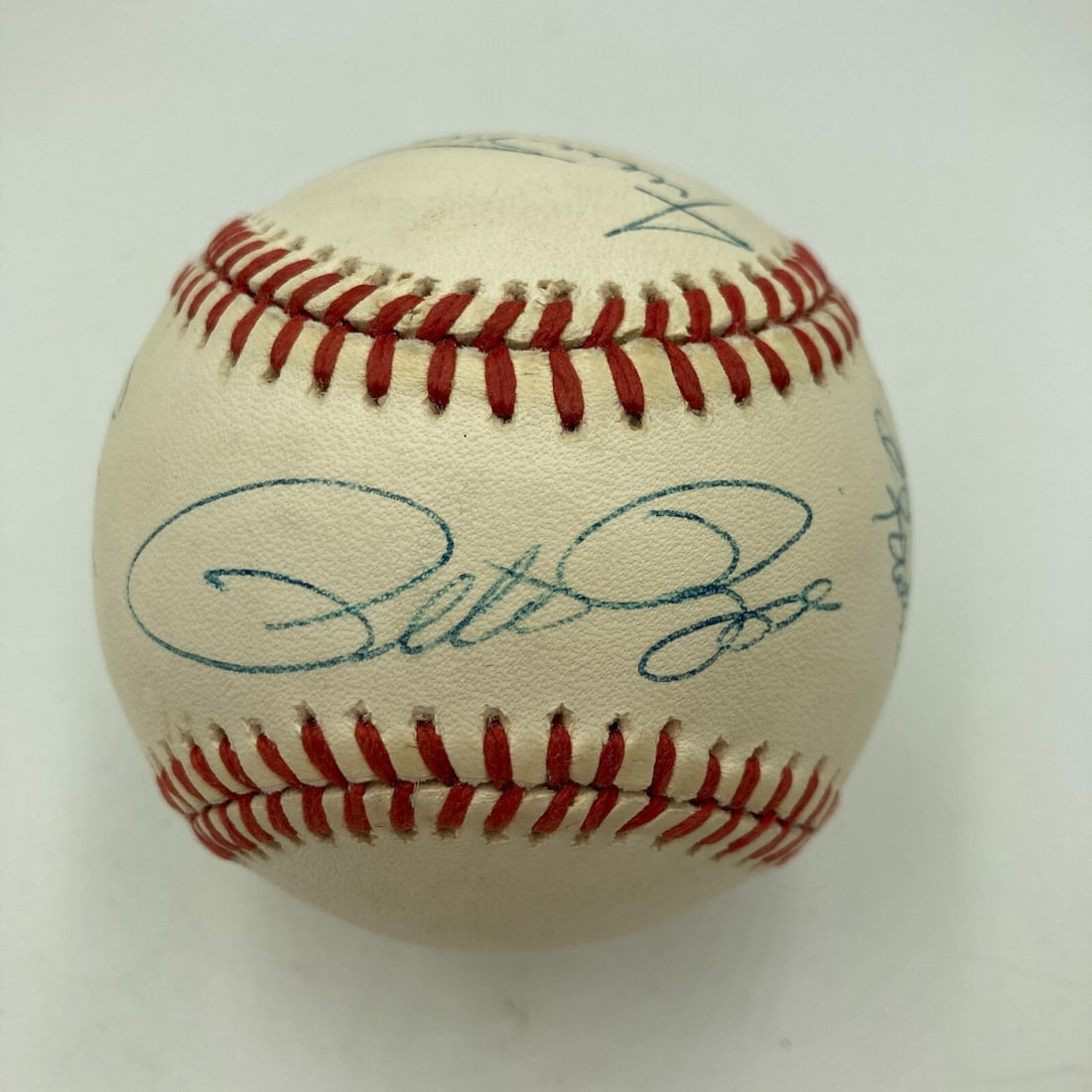 Willie Mays Hank Aaron Stan Musial 3,000 Hit Club Signed Baseball 8 Signatures JSA COA (1 of 10)