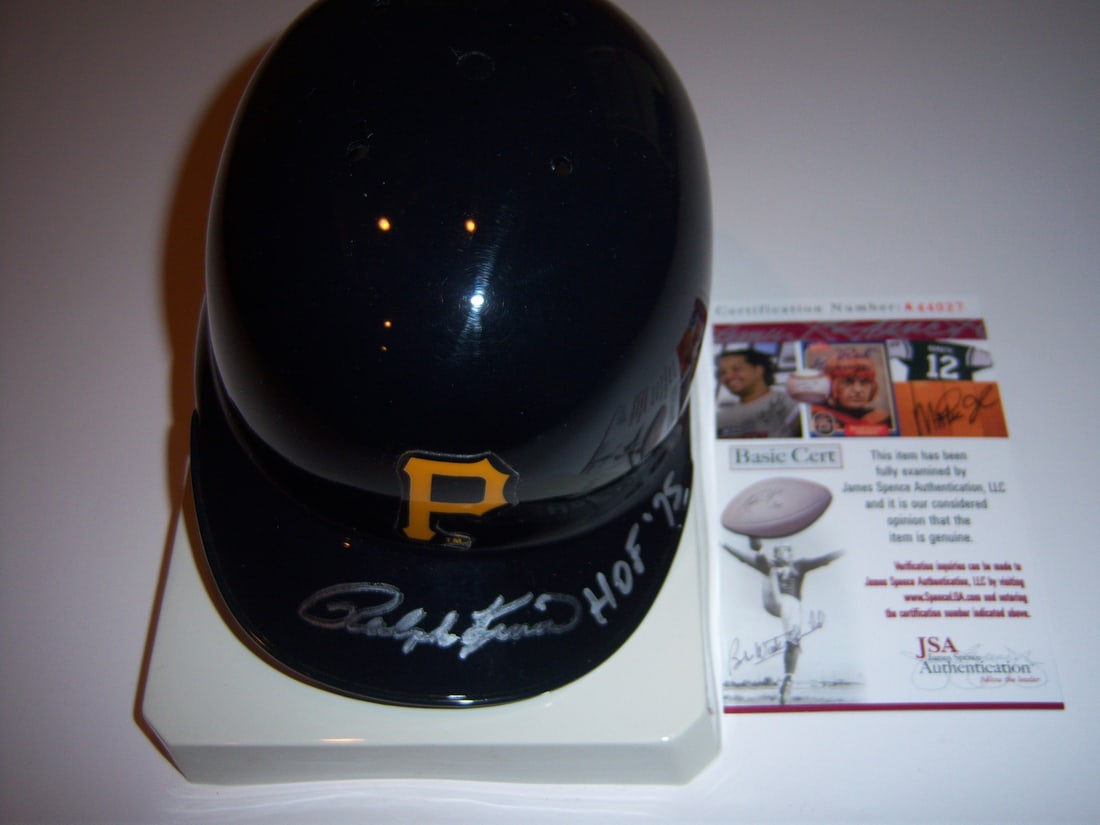 Signed Pittsburgh Pirates Mini Helmet by Hall of Famer Ralph Kiner with JSA COA (1 of 1)