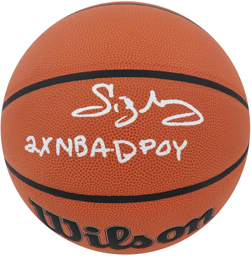 Sidney Moncrief Signed Wilson NBA Basketball 2x DPOY with COA: Sidney Moncrief Signed Wilson NBA Basketball 2x DPOY with COA This is a signed Wilson indoor/outdoor NBA basketball by Sidney Moncrief, featuring the inscription '2x NBA DPOY'. Moncrief is a celebrate
