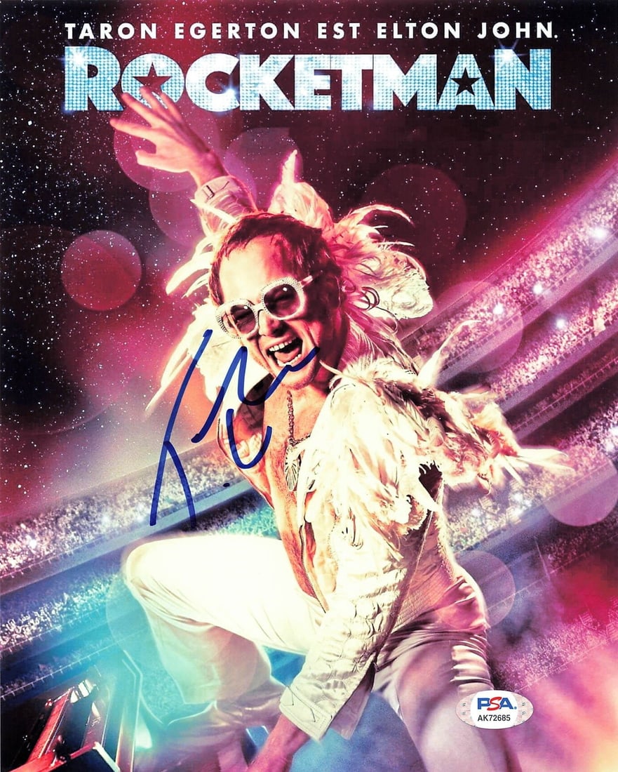 Taron Egerton Signed 8x10 Photo PSA/DNA Rocketman Autograph: Taron Egerton Signed 8x10 Photo PSA/DNA Rocketman Autograph This listing features a professionally printed 8x10 photograph autographed by Taron Egerton, the talented actor known for his role in Rocket