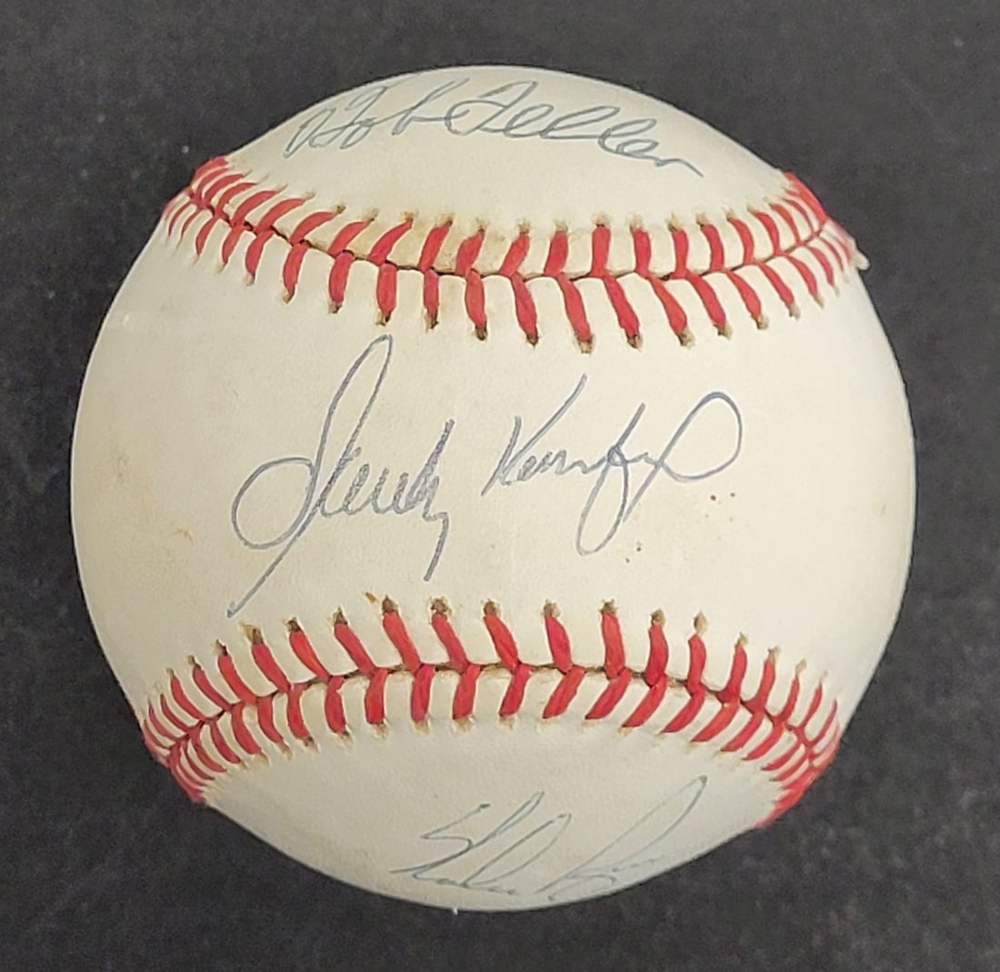 Official National League Ball Signed by Sandy Koufax and Nolan Ryan JSA Authenticated (1 of 7)
