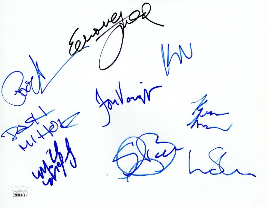 Ray Donovan Signed Cast Autographed 8.5x11 Paper JSA Authenticated (1 of 2)