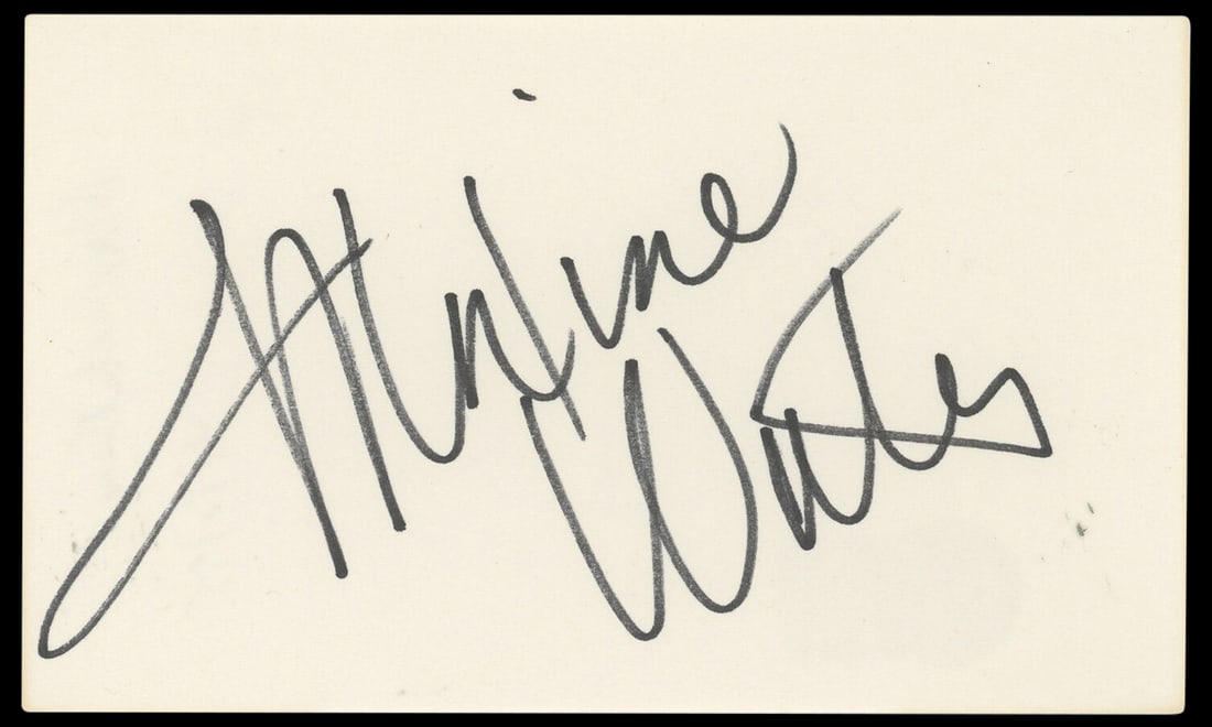 Maxine Waters Signed Authentic 3x5 Index Card Beckett BAS #BP50630 (1 of 2)
