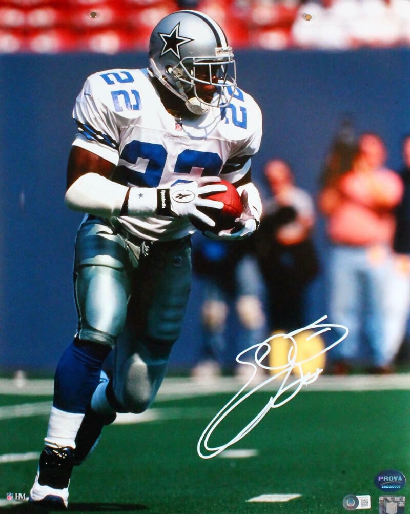 Emmitt Smith Autographed Dallas Cowboys 16x20 Photo Beckett Hologram (1 of 4)
