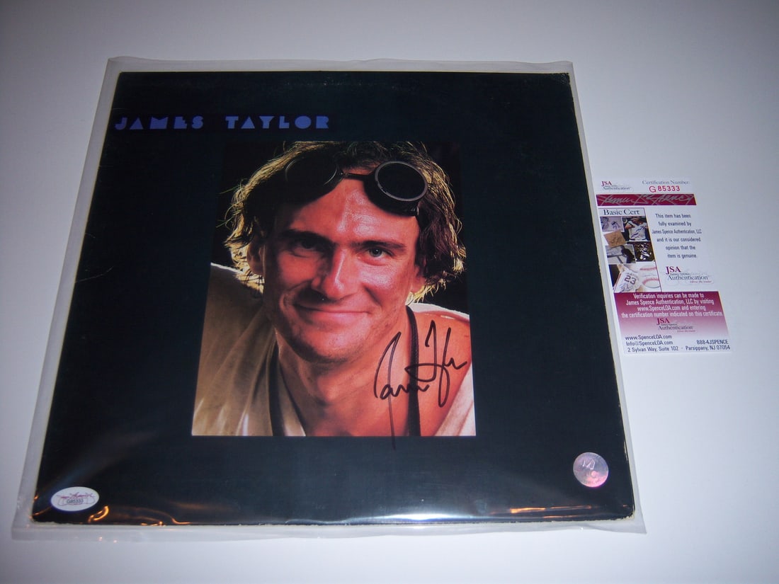 James Taylor Self Titled Signed LP Record with JSA COA (1 of 1)