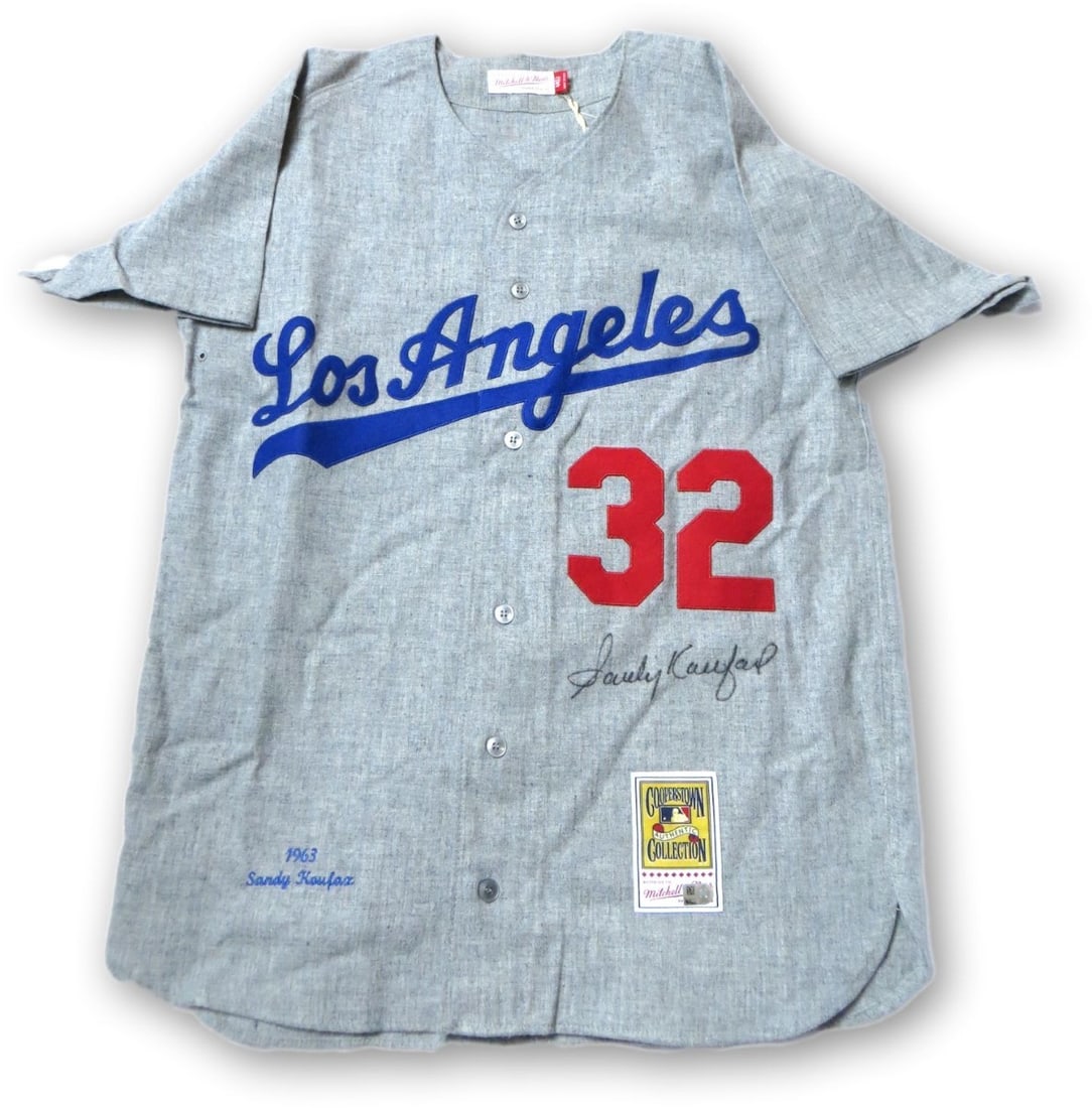 Sandy Koufax Signed Authentic Mitchell & Ness Dodgers Jersey MLB (1 of 7)