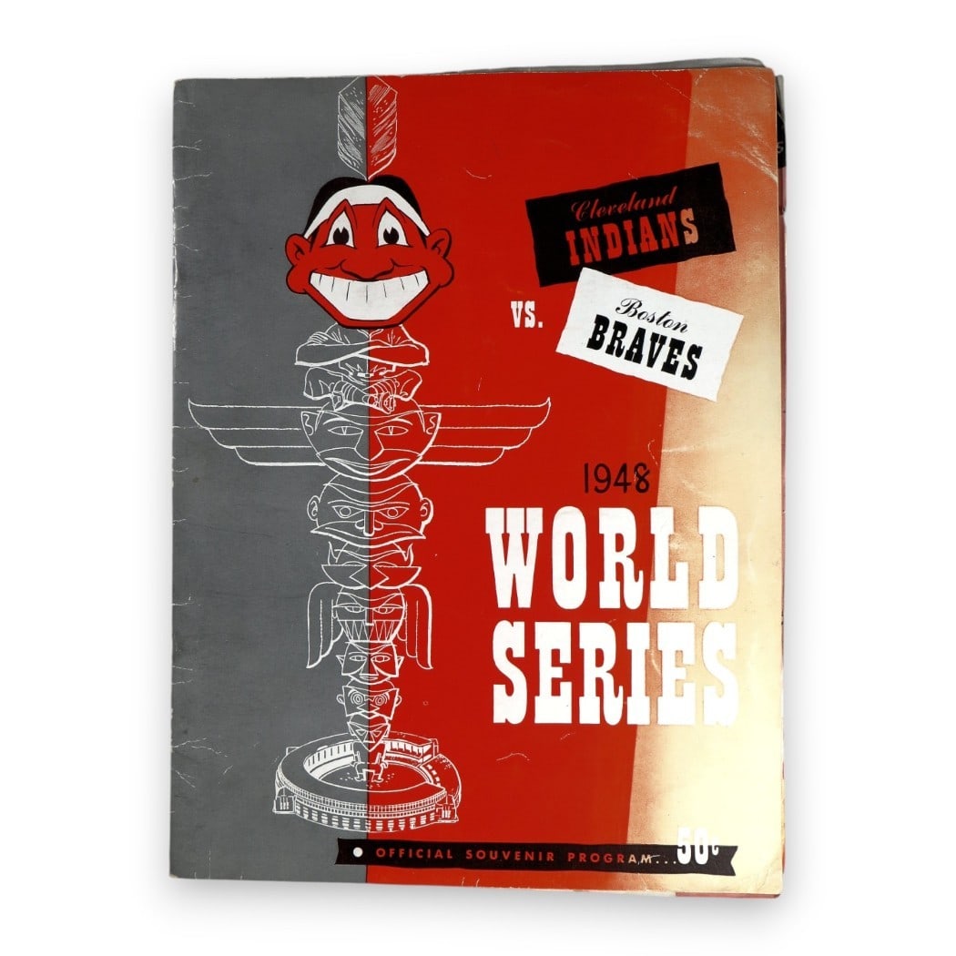 1948 World Series Game #5 Program Cleveland Indians Satchel Paige Historic (1 of 6)
