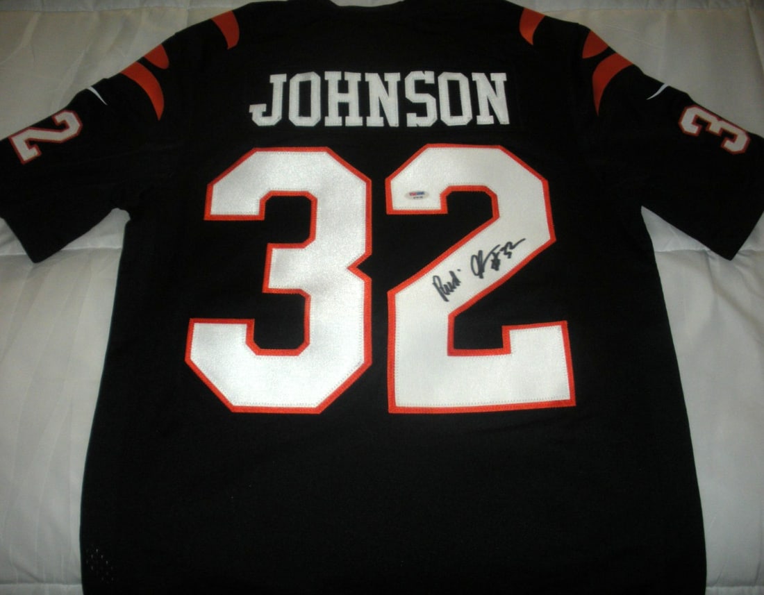 Signed Nike Bengals Jersey Rudy Johnson With PSA DNA COA (1 of 2)