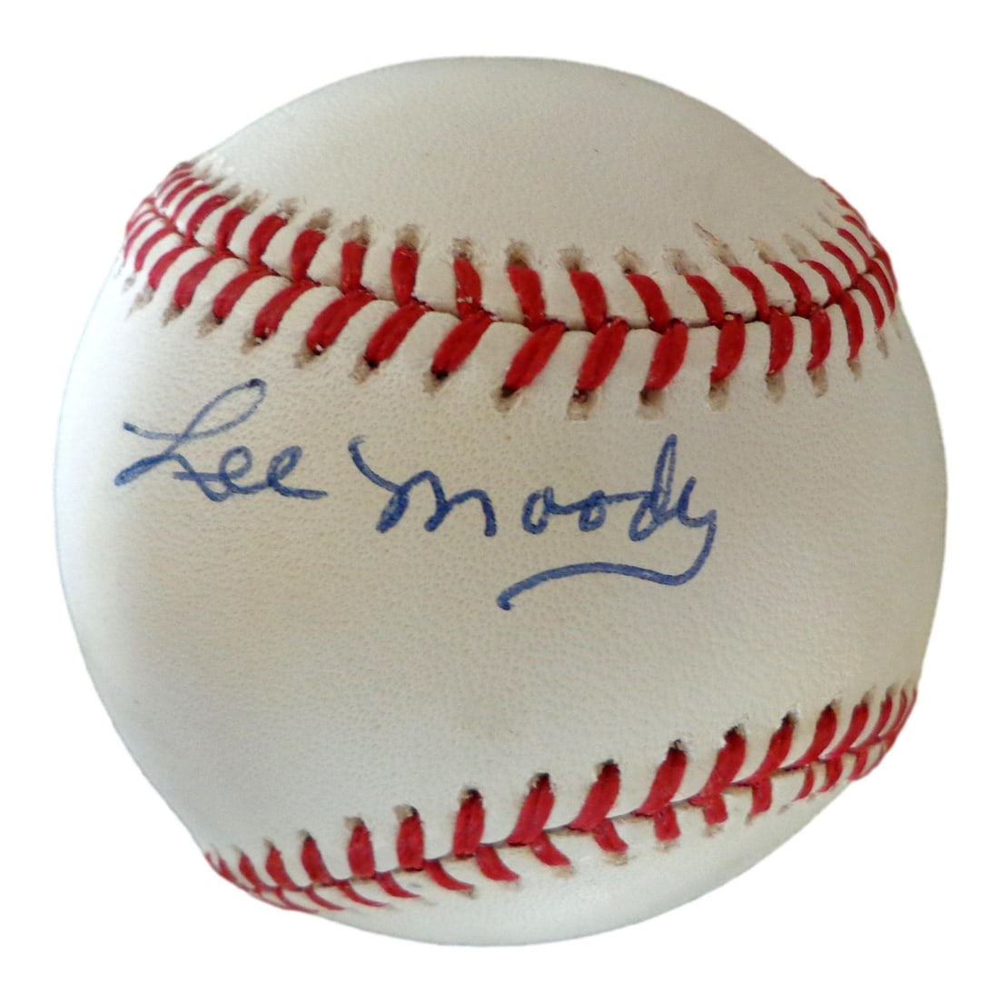 Lee Moody Autographed ONL Baseball Kansas City Monarchs JSA Certified (1 of 3)