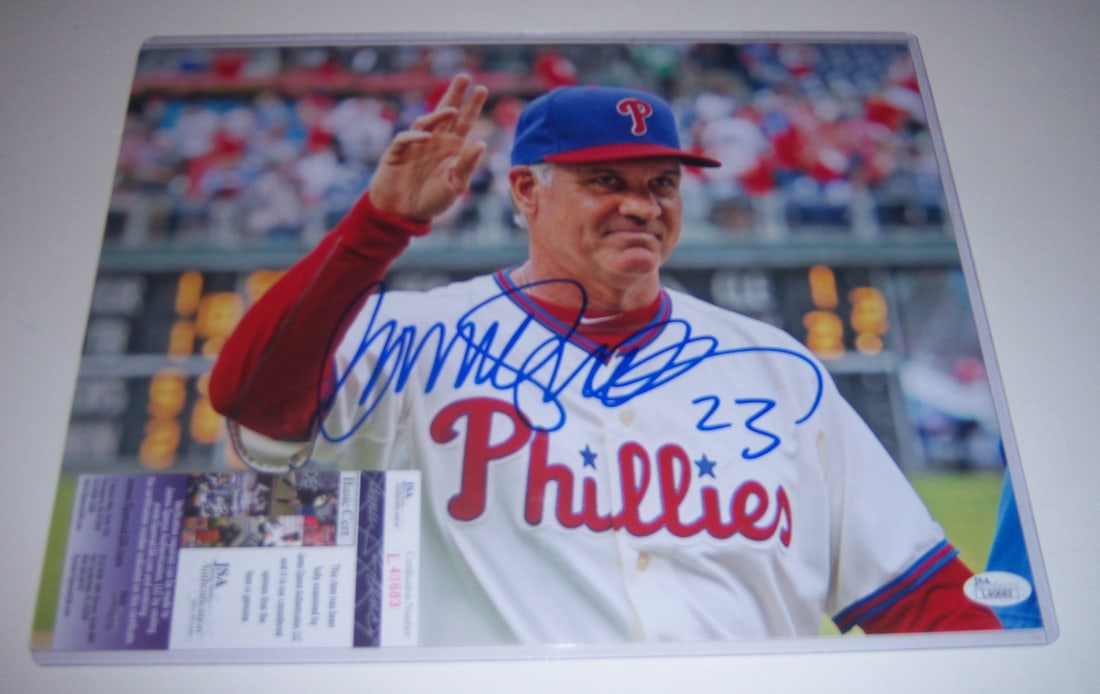 Ryne Sandberg Signed 11x14 Photo Philadelphia Phillies HOF JSA COA (1 of 1)