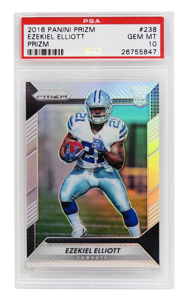 Ezekiel Elliott 2016 Panini Prizm #238 Rookie Card PSA 10 Gem Mint (1 of 2)