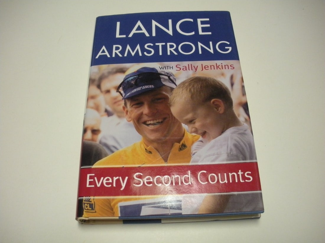 Lance Armstrong Signed Book with COA Seven-Time Tour de France Winner: Lance Armstrong Signed Book with COA Seven-Time Tour de France Winner This signed book celebrates the achievements of Lance Armstrong, a renowned cyclist and seven-time Tour de France winner. It is an