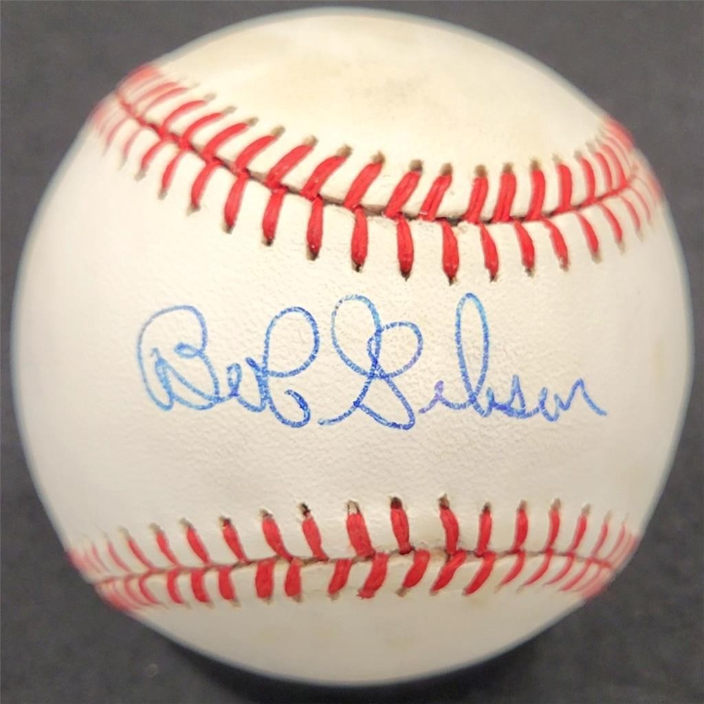 Bob Gibson Signed NL Baseball Cardinals JSA Authenticated Autograph (1 of 5)