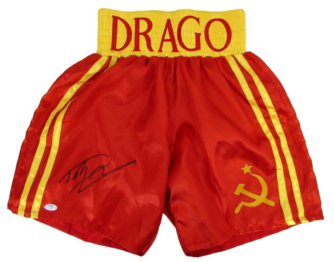 Dolph Lundgren Autographed Ivan Drago Boxing Trunks PSA/DNA Certified (1 of 6)