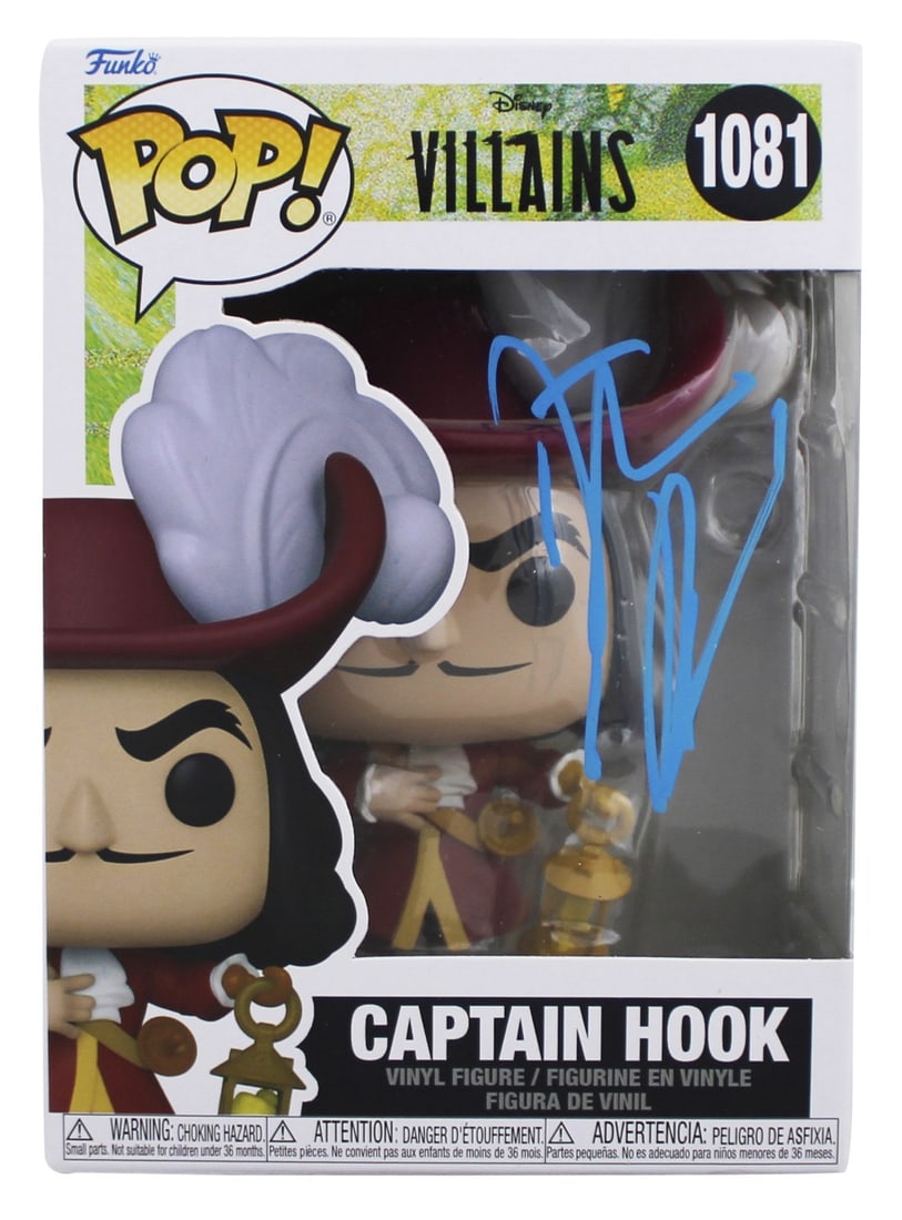 Dustin Hoffman Signed Captain Hook Funko Pop #1081 BAS Authenticated: Dustin Hoffman Signed Captain Hook Funko Pop #1081 BAS Authenticated This autographed Captain Hook #1081 Funko Pop Vinyl Figure has been personally signed by Dustin Hoffman, known for his iconic role