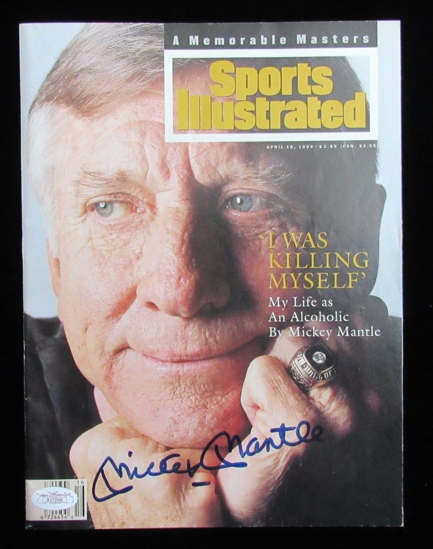 Mickey Mantle Autographed Sports Illustrated April 18 1994 With JSA LOA (1 of 5)