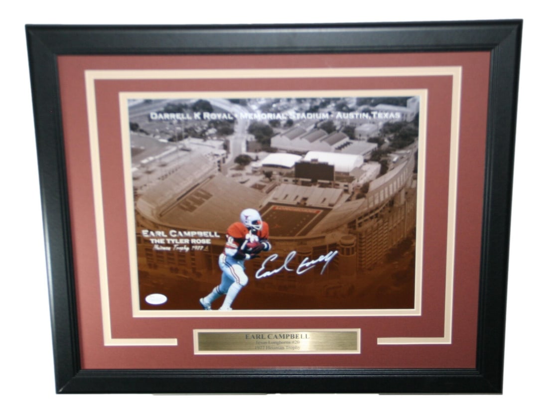 Earl Campbell Autographed Texas Longhorns 11x14 Photo JSA Certified (1 of 3)