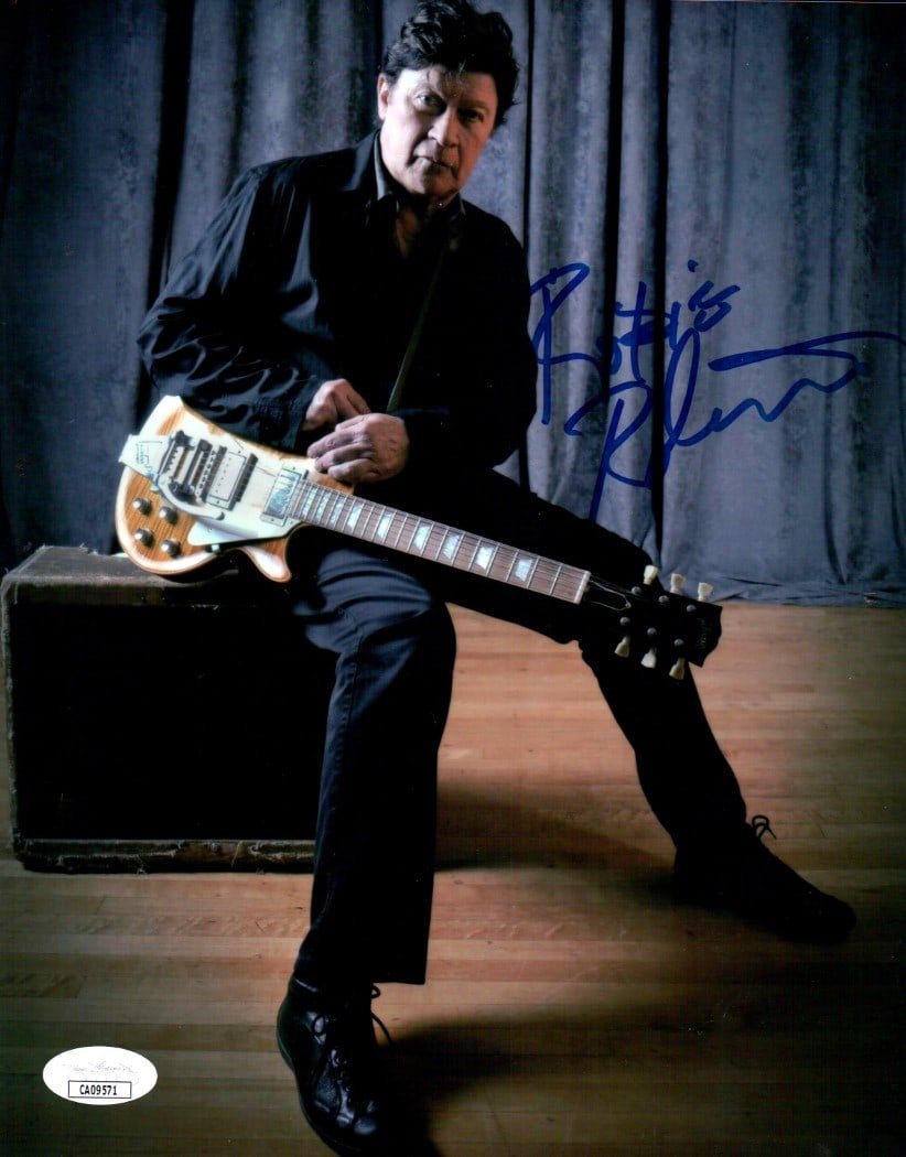 Robbie Robertson Autographed 8X10 Photo with Guitar JSA Authenticated (1 of 2)
