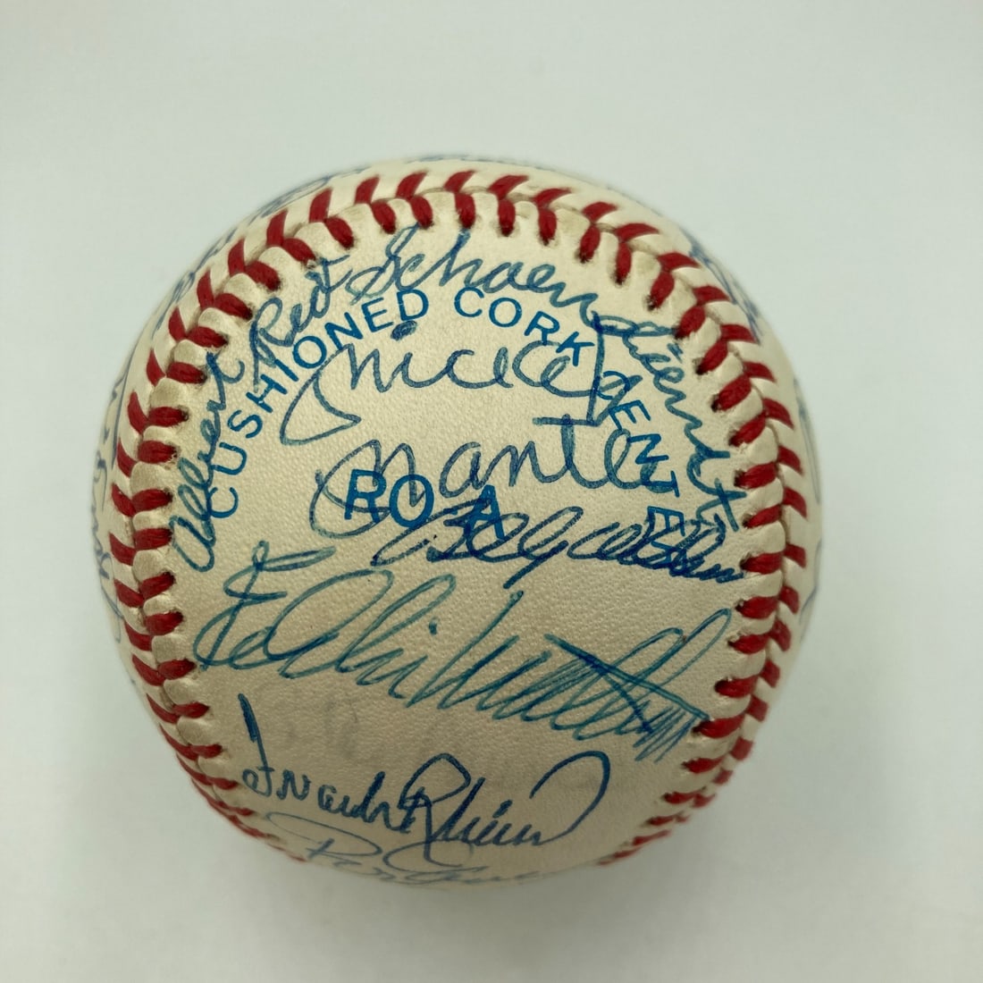 Mickey Mantle Sandy Koufax Willie Mays Signed Baseball 30 Sigs JSA COA (1 of 14)