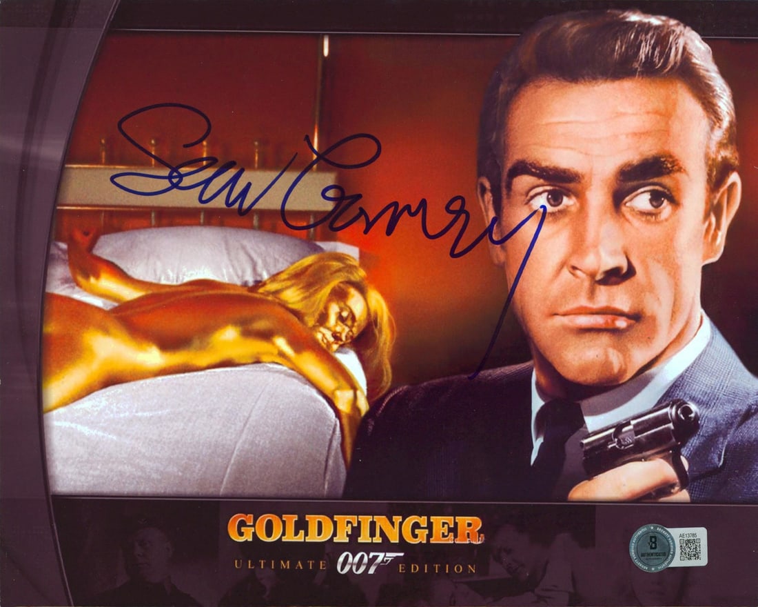 Sean Connery Goldfinger Signed 8x10 Photo with Beckett COA (1 of 2)