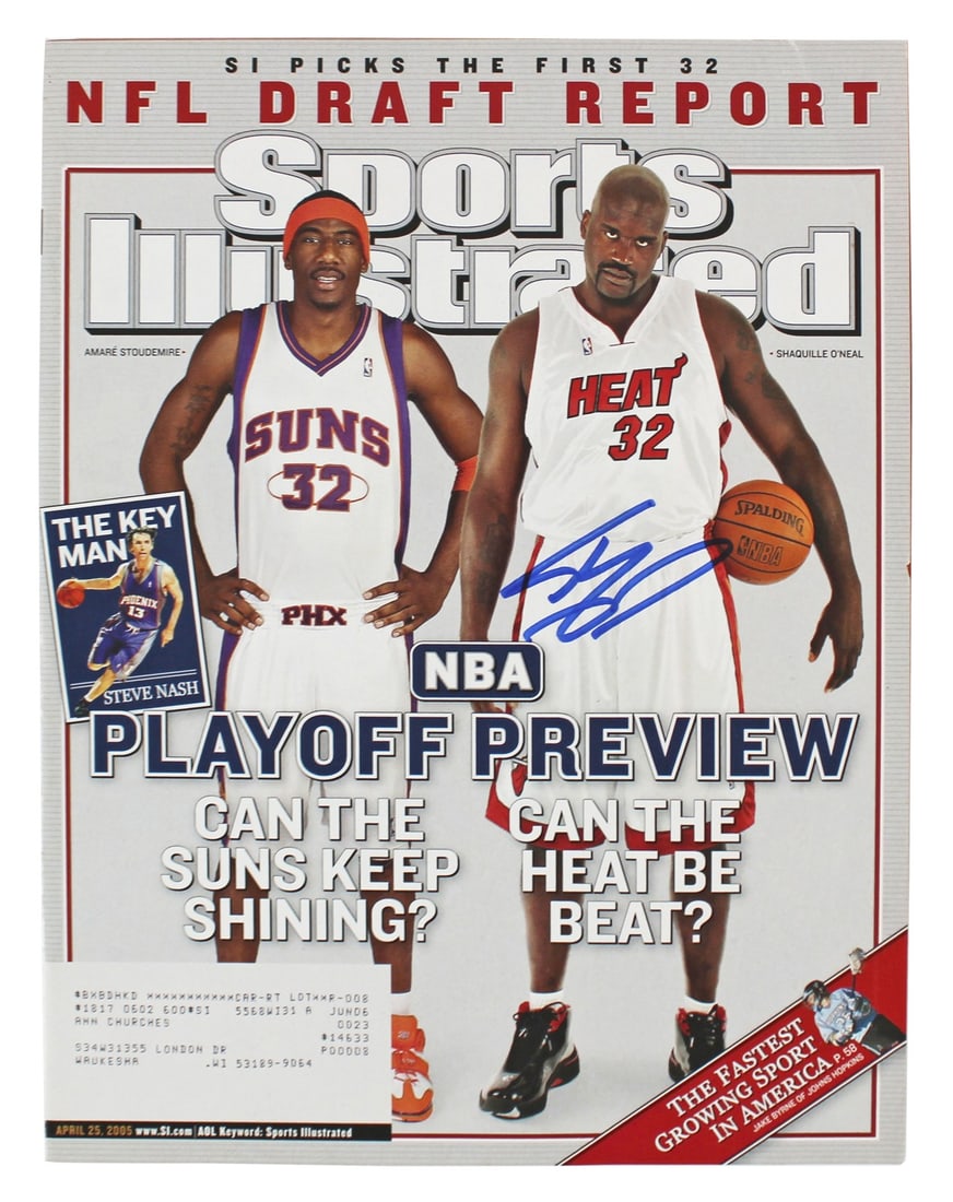 Shaquille O'Neal Signed Sports Illustrated April 2005 Magazine BAS Authenticated (1 of 6)