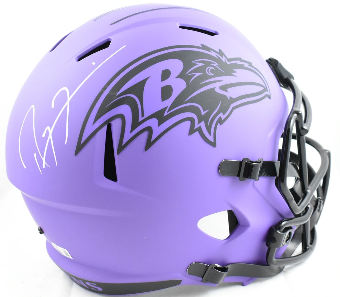 Ray Lewis Signed Full-Size Baltimore Ravens Speed Helmet Beckett W Holo Authenticated (1 of 5)