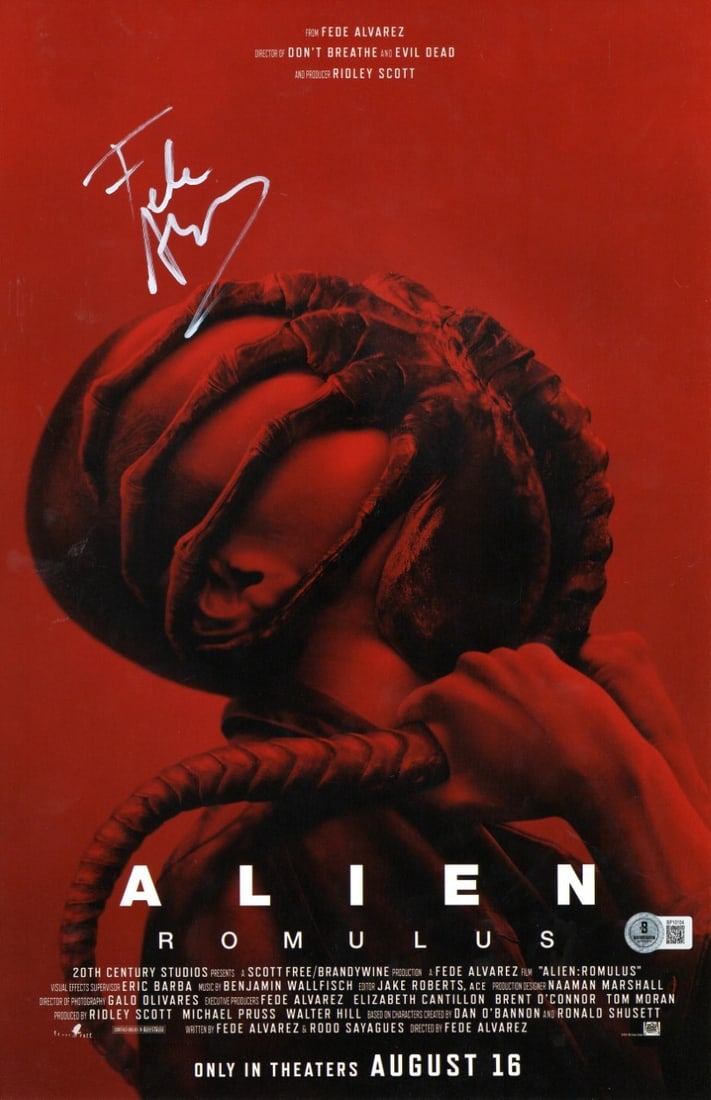 Fede Alvarez Signed 11X17 Photo Alien Romulus BAS Authenticated (1 of 2)