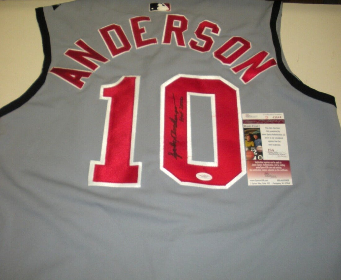 Majestic Jersey Signed by Sparky Anderson with PSA DNA and COA Cincinnati: Majestic Jersey Signed by Sparky Anderson with PSA DNA and COA Cincinnati This is an official licensed Majestic jersey signed by Sparky Anderson, the renowned figure in baseball. The jersey is an orig